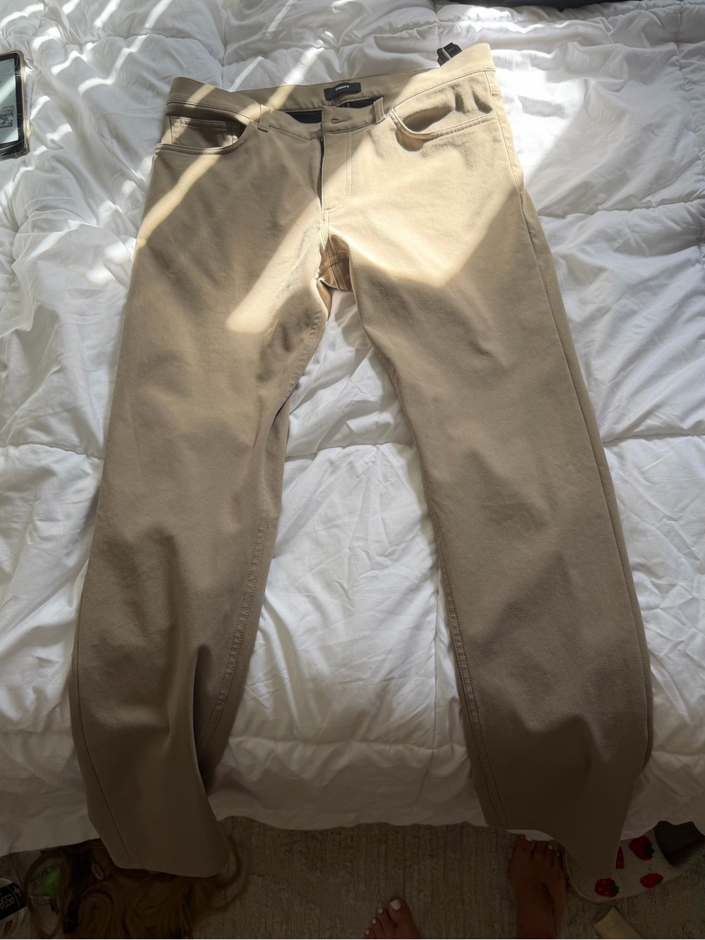 Theory Men’s Chinos in Khaki Tan